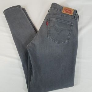 Levi's 535 Super Skinny Jeans Gray 30x29